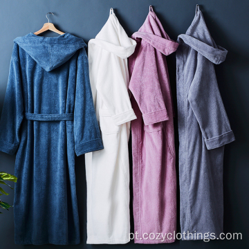 Bathrobe 100% de algodão Terry para adultos